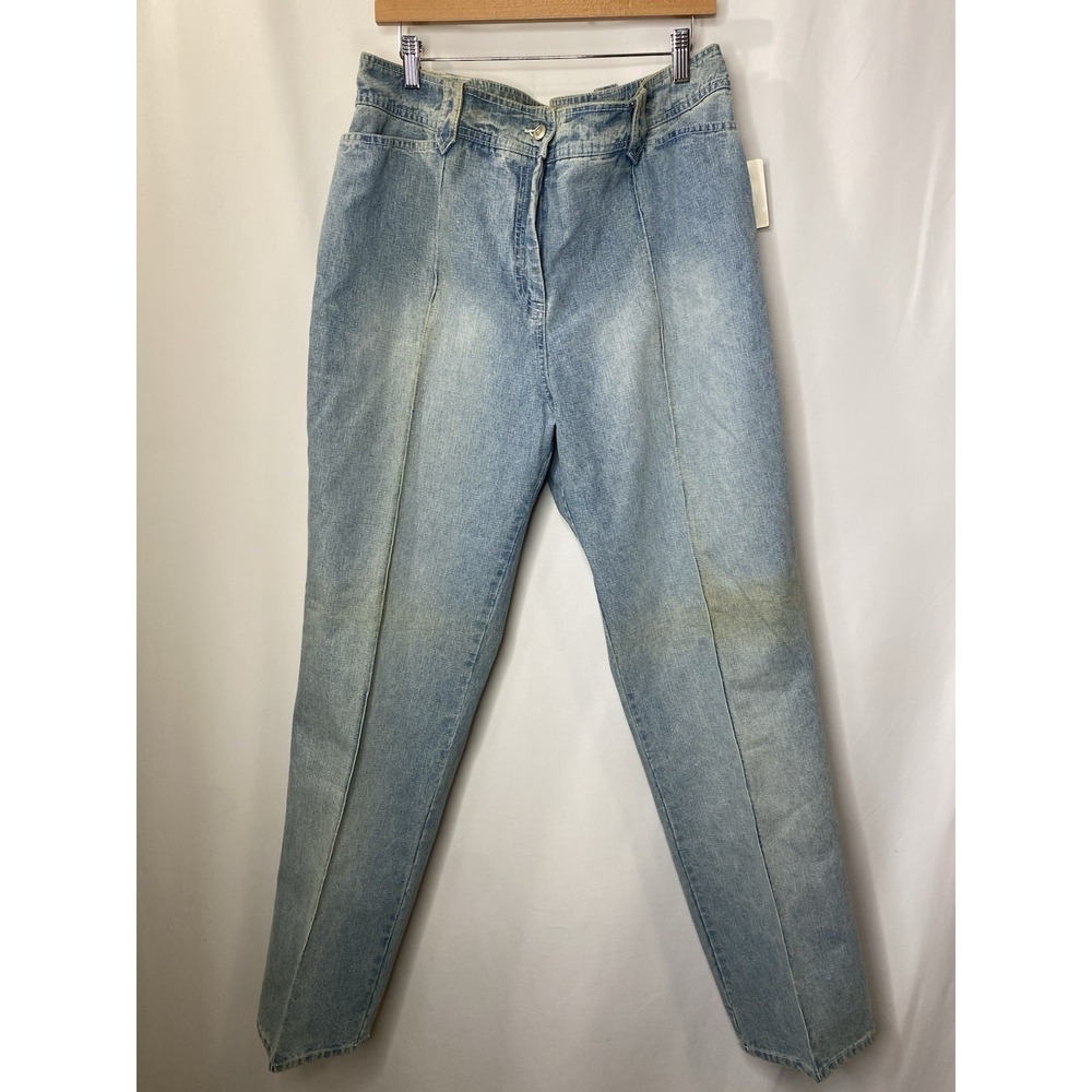 Vintage NWT Focus 2000 Womens Denim Wide Leg Jeans Size 18 Y2K Streetwear Emo
